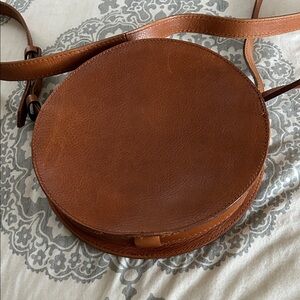 Madewell Brown Leather Accent Bag
